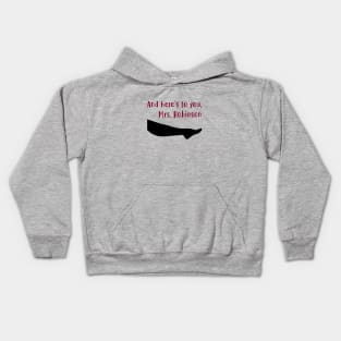 Mrs Robinson, burgundy Kids Hoodie